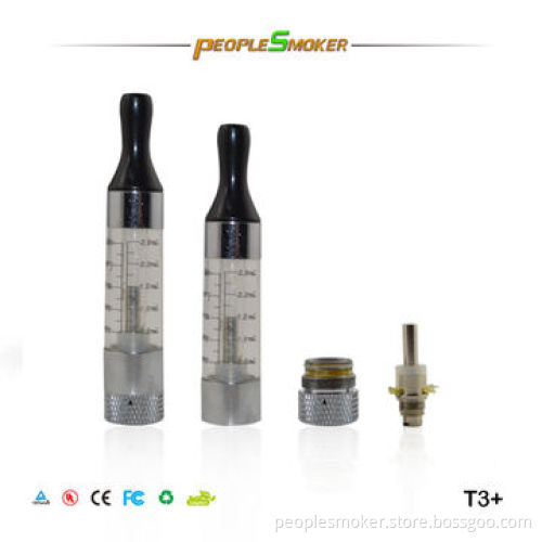Electronic Cigarette with T3 Chargeable Coil and Clearomizer